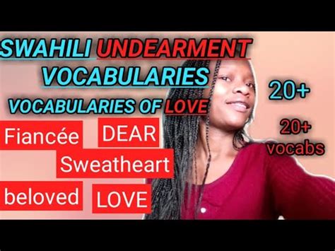 i love you in swahili|swahili terms of endearment.